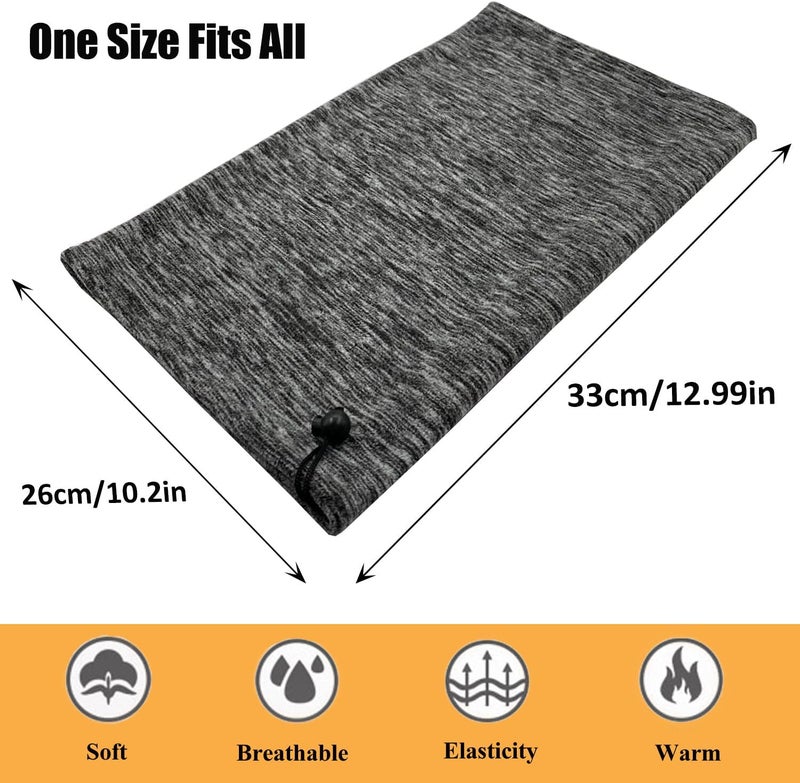 Beurlike 2 Pack Winter Neck Warmer Gaiter Women Men Fleece Warm Windproof Face Scarf Cover Ski Mask for Cold Weather - Image 3
